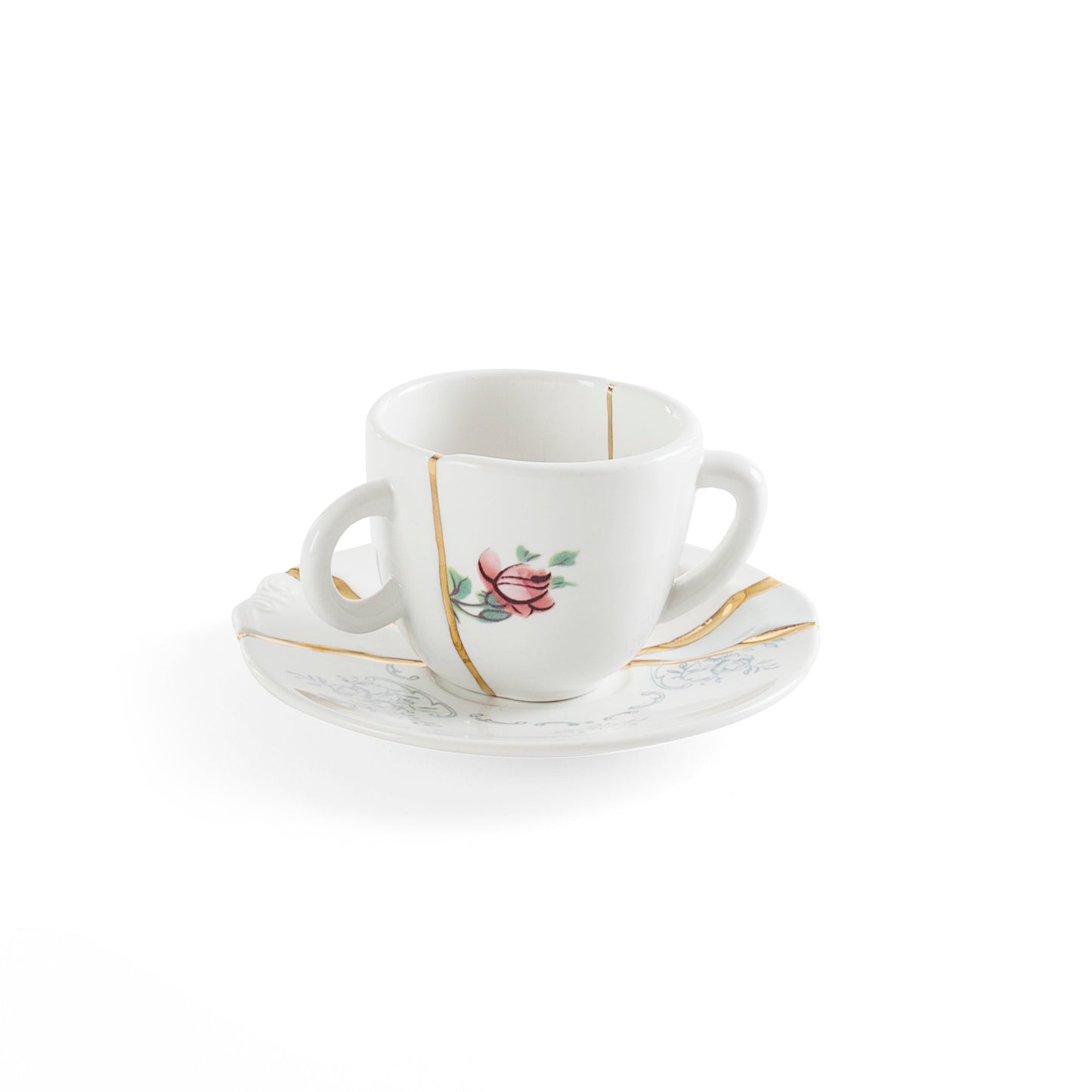 KINTSUGI COFFEE CUP WITH SAUCER - 09641 N.1