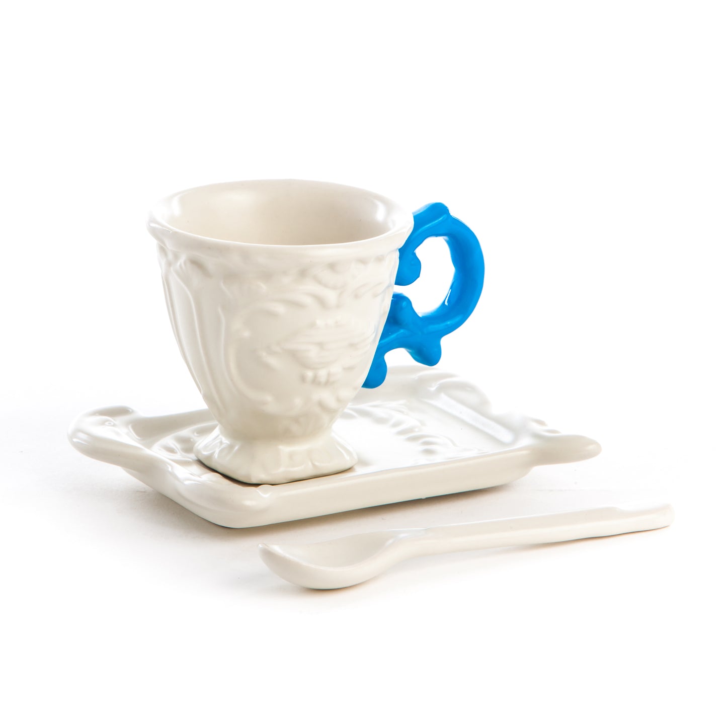 I-WARES I-COFFEE - Coffee Set Cup+Saucer+Spoon - 09859AZZ - LIGHT BLUE
