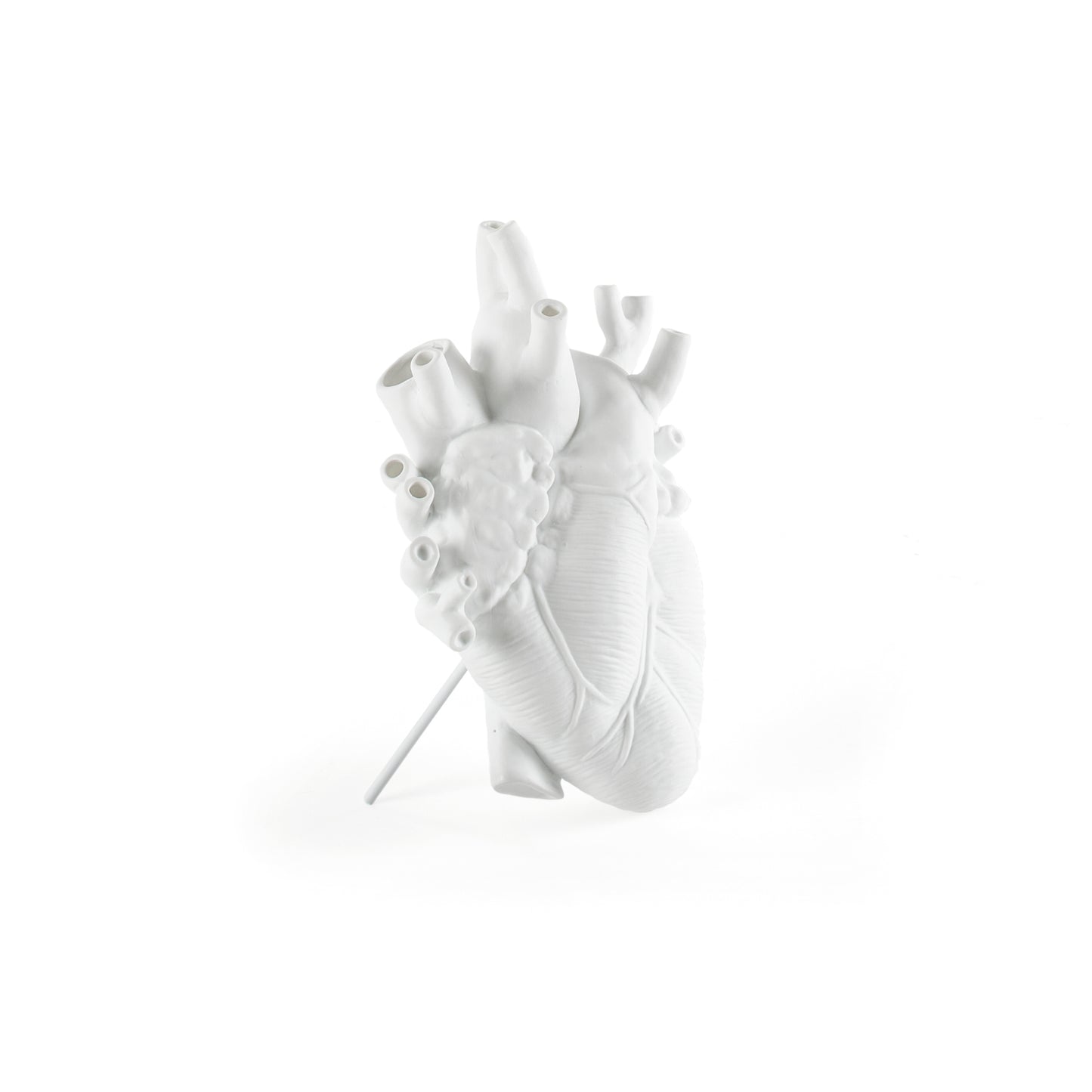LOVE IN BLOOM - PORCELAIN HEART VASE - 09920 - WHITE
