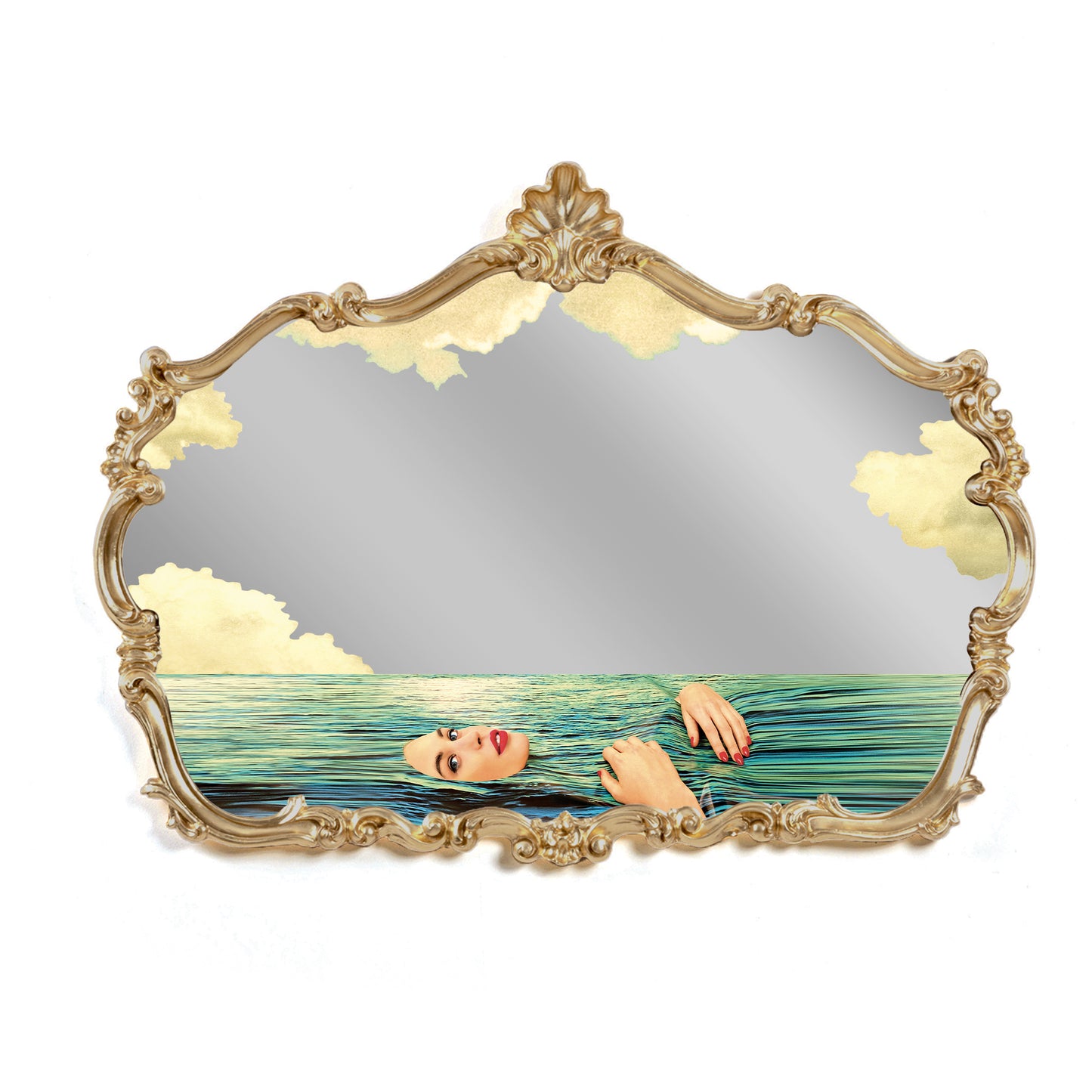 TOILETPAPER BAROQUE MIRROR - SEA GIRL - 17064