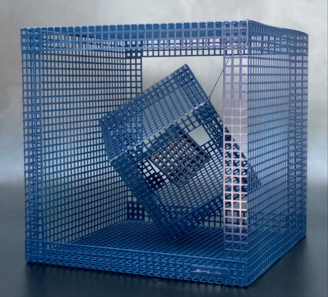 LEVYT SERIES - Sculpture - Deep Blue (three elements)