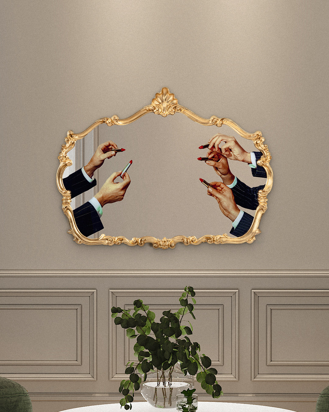 TOILETPAPER BAROQUE MIRROR - LIPSTICKS - 17068