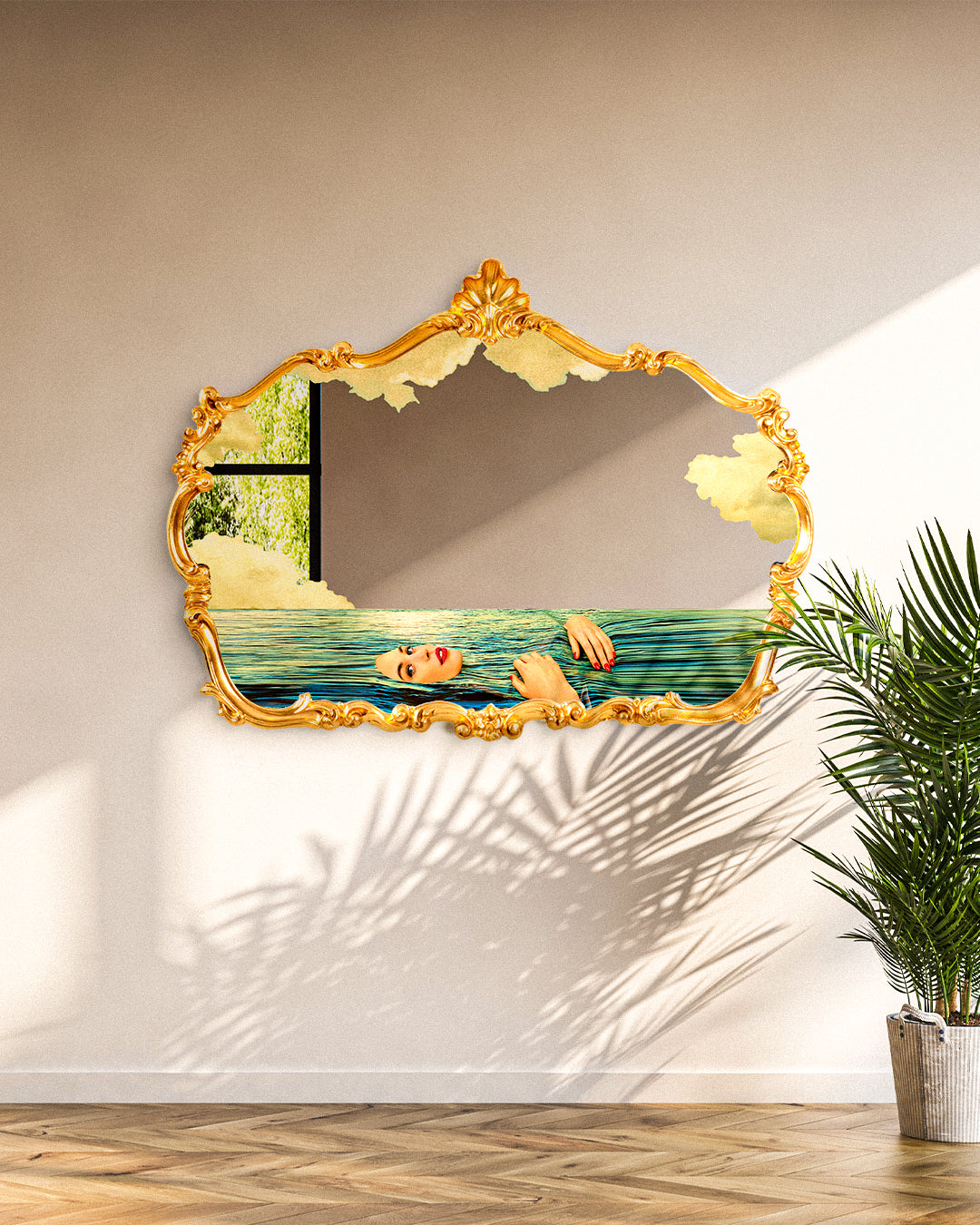 TOILETPAPER BAROQUE MIRROR - SEA GIRL - 17064
