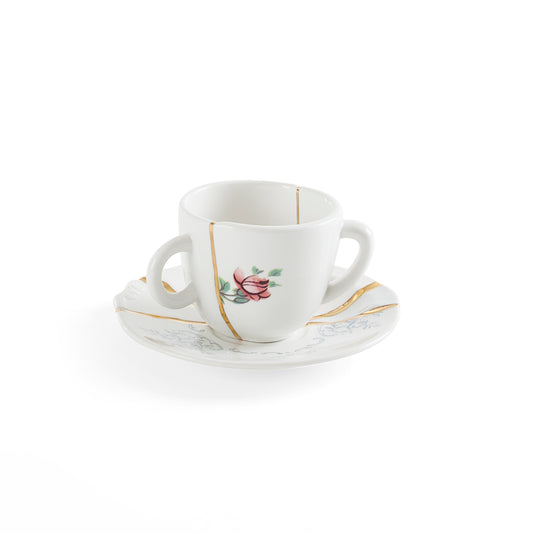 KINTSUGI COFFEE CUP WITH SAUCER - 09641 N.1