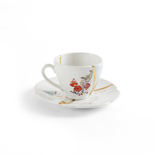 KINTSUGI COFFEE CUP WITH SAUCER - 09642 N.2