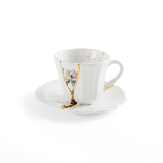 KINTSUGI COFFEE CUP WITH SAUCER - 09643 N.3