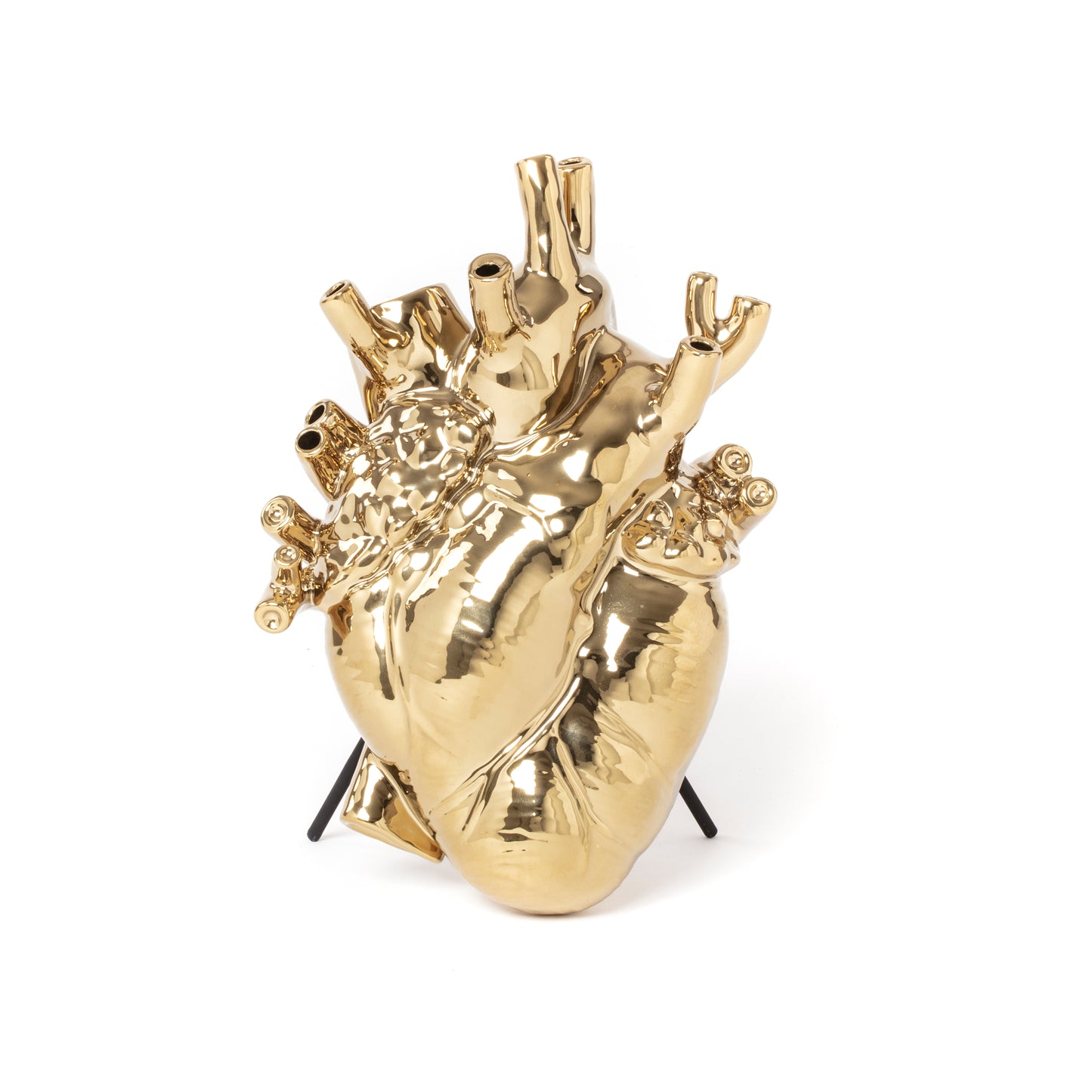 LOVE IN BLOOM GOLD EDITION - PORCELAIN HEART VASE - 09921