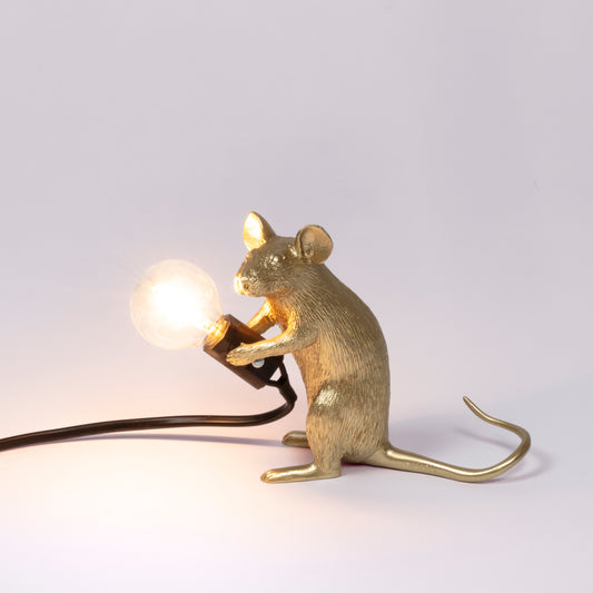MOUSE LAMP MAC - SITTING GOLD USB - 15231EX