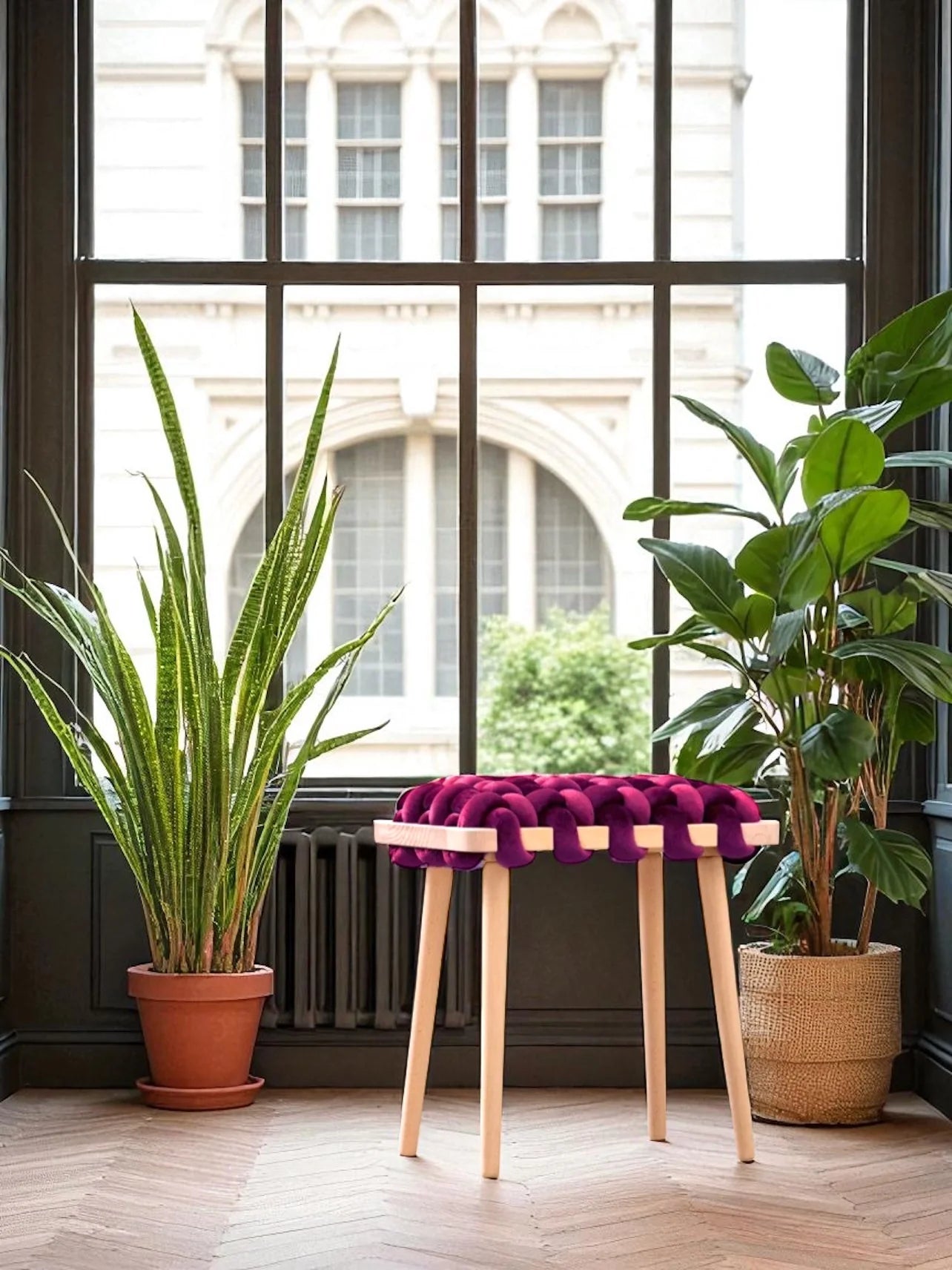 Knot Studio - 17" Woven Stool