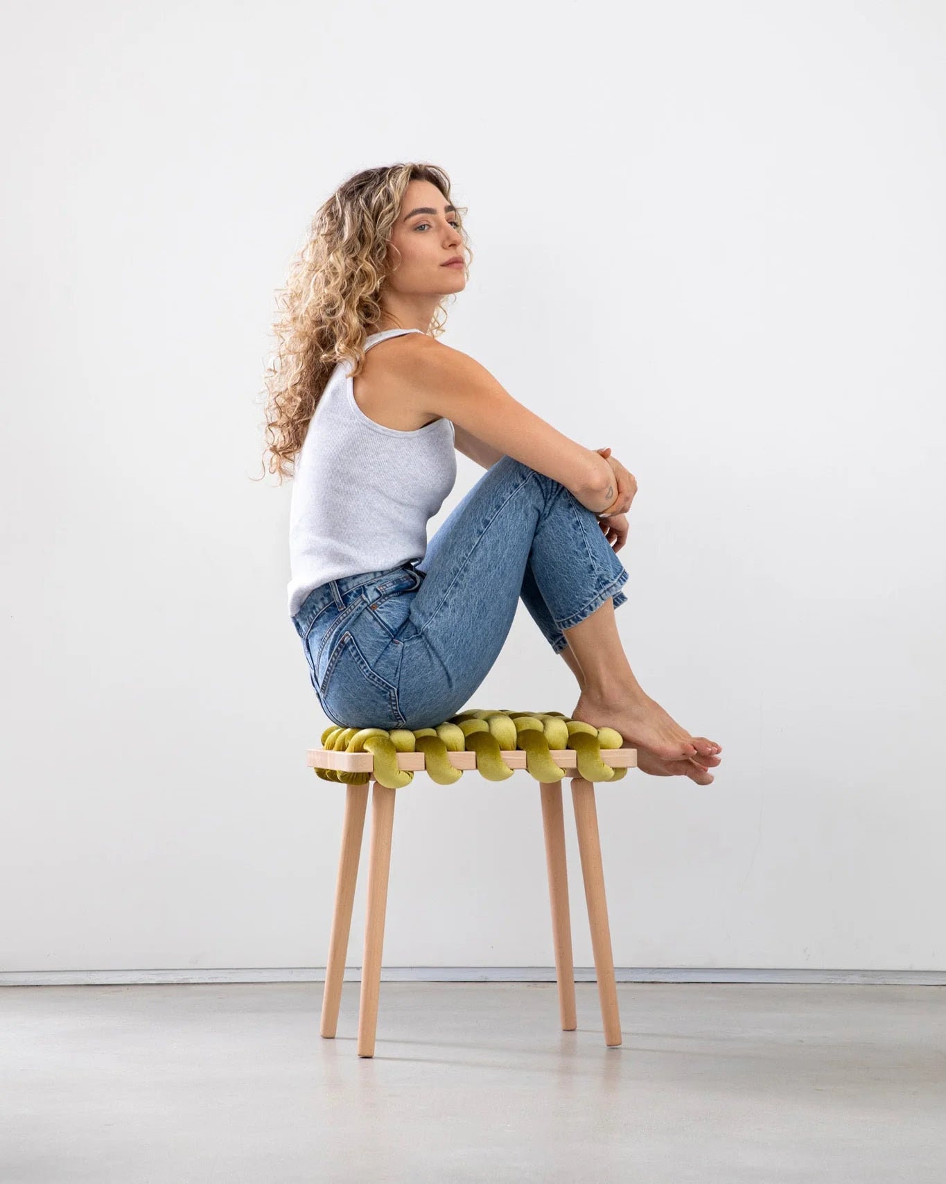 Knot Studio - 17" Woven Stool