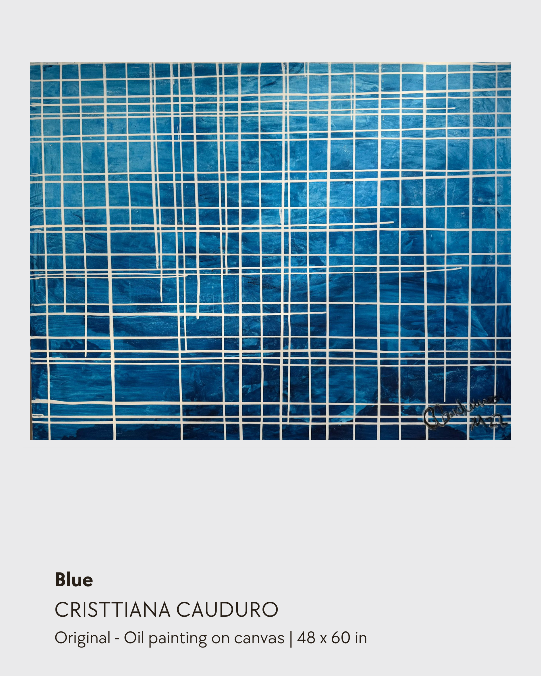 BLUE - Original - Oil Painting on Canvas