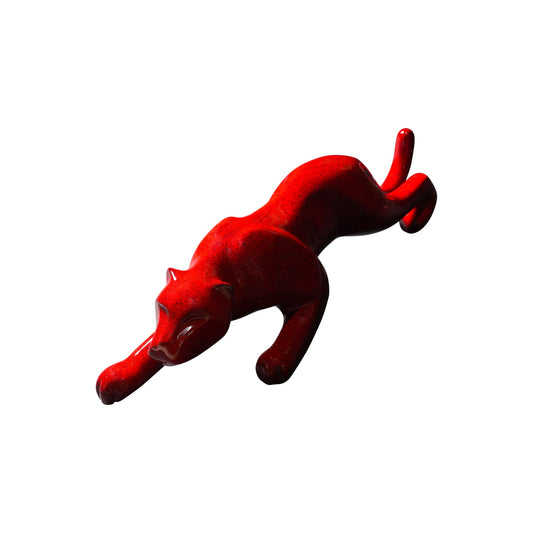 JAGUAR - Glossy Red with Pigments - Sculpture