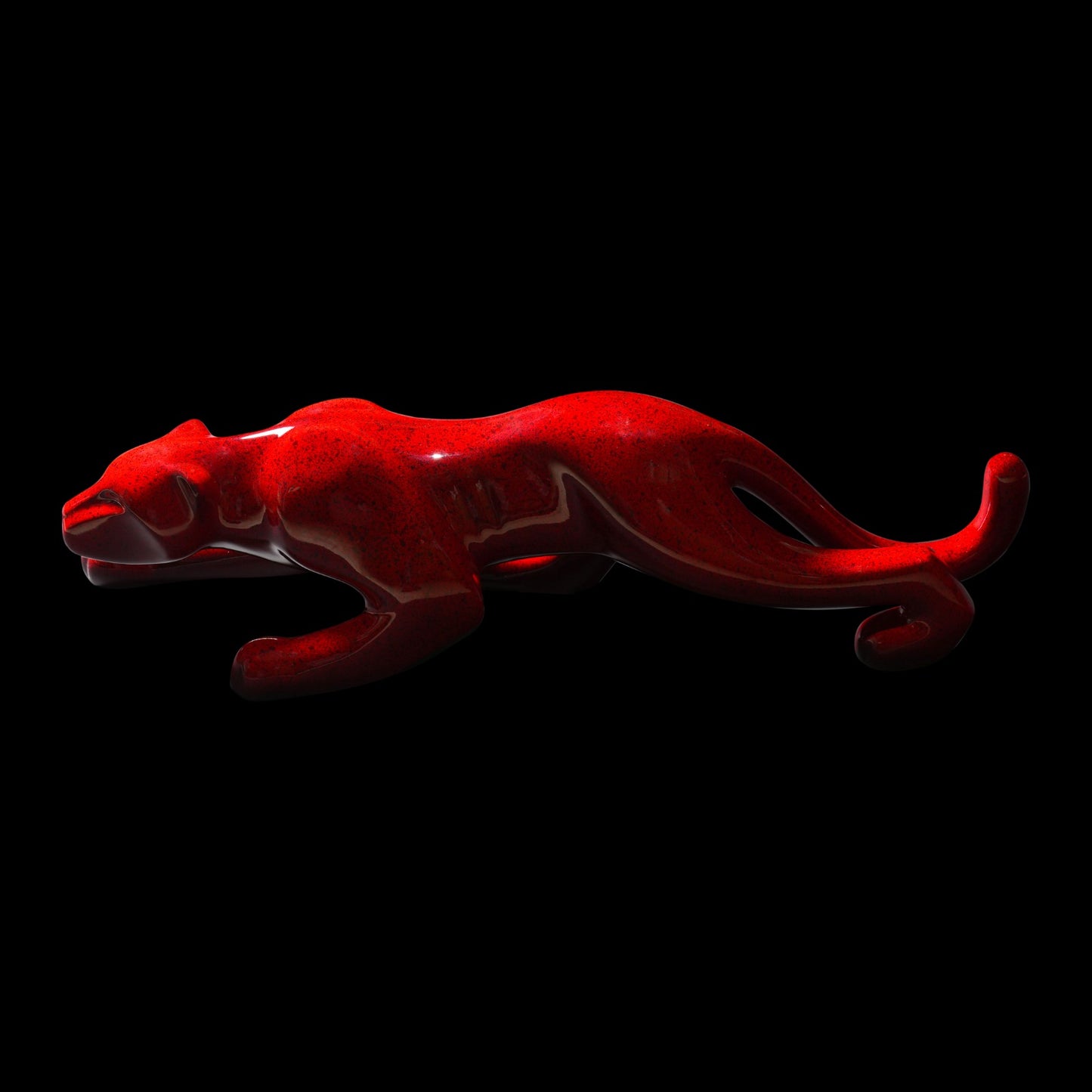 JAGUAR - Glossy Red with Pigments - Sculpture