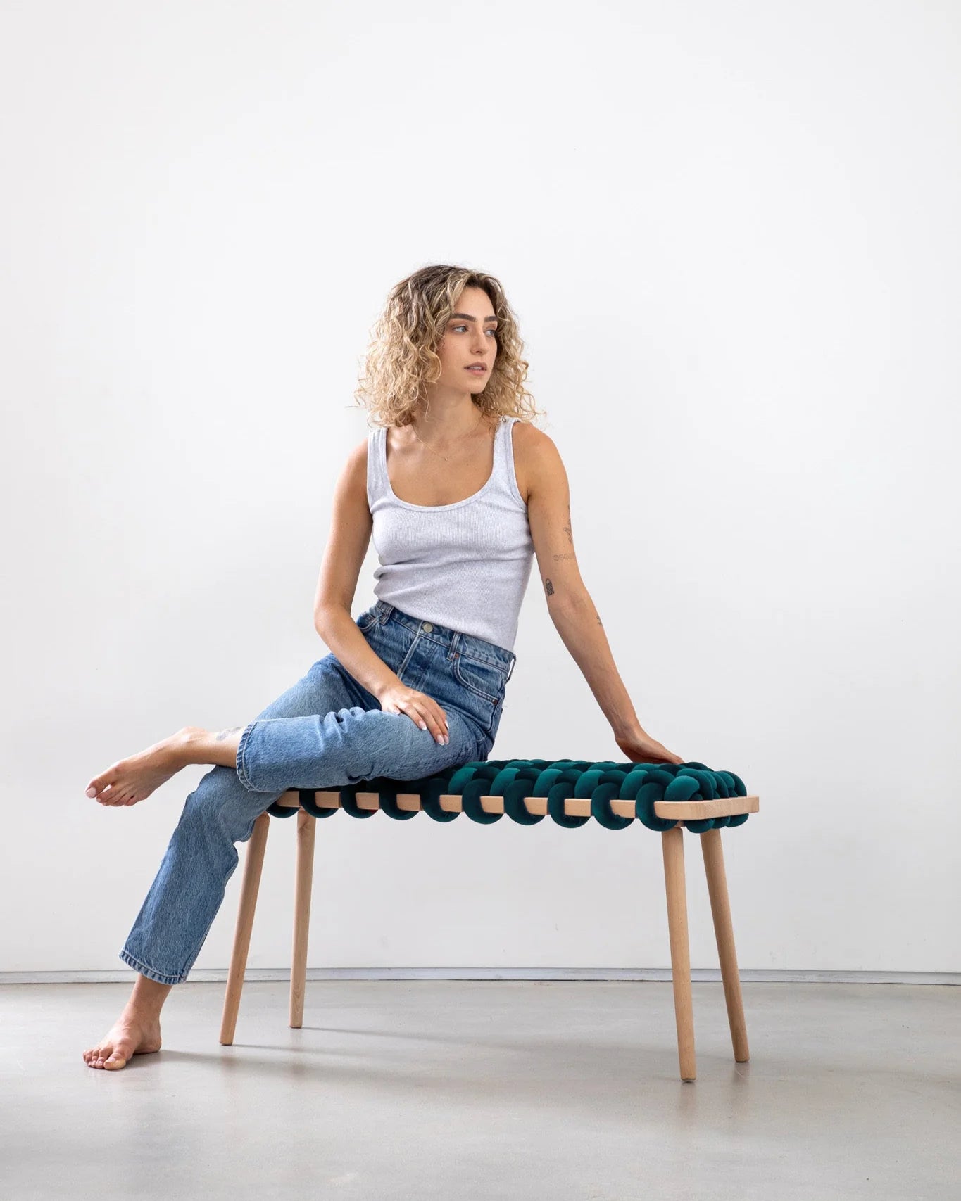 Knot Studio - 37" Woven Stool